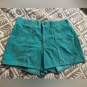 Vintage Ocean Pacific teal corduroy shorts